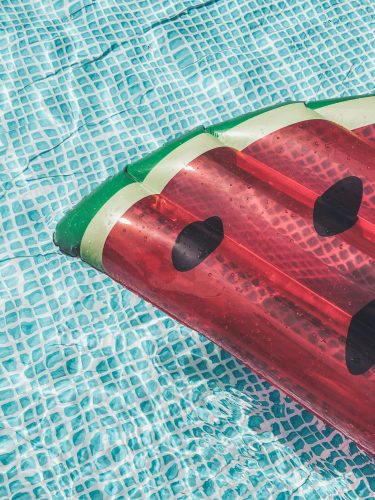 watermelon slice shaped pool float